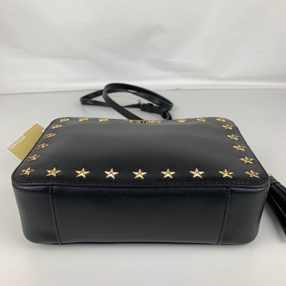 New Michael Kors Ginny Studded Leather Crossbody - Picture 5 of 6